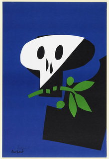 Poster, Skull and Olive Branch
