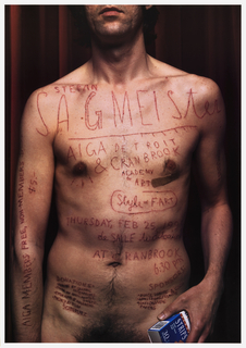 Poster, Stefan Sagmeister, AIGA Program, Detroit