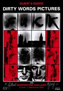 Poster, Fuck, Gilbert & George Dirty Word Pictures