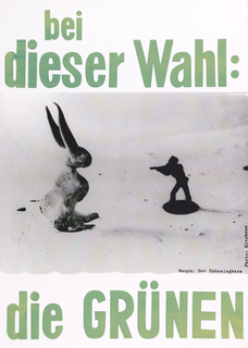 Poster, Bei Dieser Wahl:  die Grünen [Vote for the Green Party]