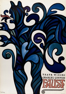 Poster, Teatr Wielki, Charles Gounod Foust [Charles Gounod's Faust]