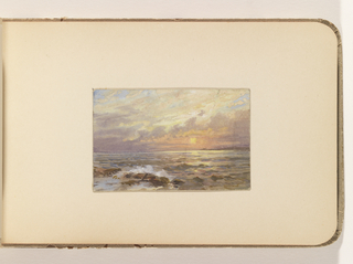 Album Page, Ocean Sunset