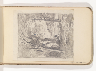 Album Page, Wooded Inlet View