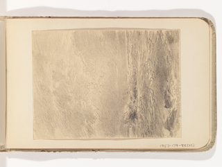 Album Page, Rough Sea with Cloudy Sky