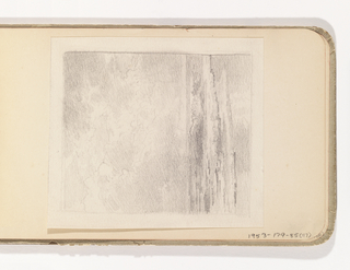 Album Page, Sea Lapping on Beach