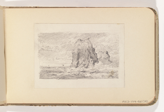 Album Page, Tall Rocks in Sea