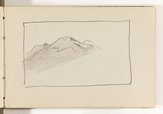 Sketchbook Folio, Unfinished Study of Mountains