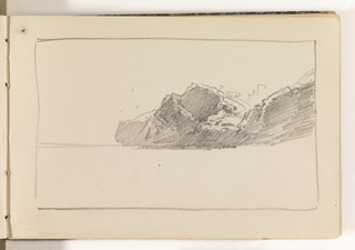 Sketchbook Folio, Unfinished Study of Mountains