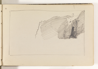 Sketchbook Folio, Unfinished Cliff Study