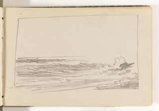 Sketchbook Folio, Rough Study of Waves