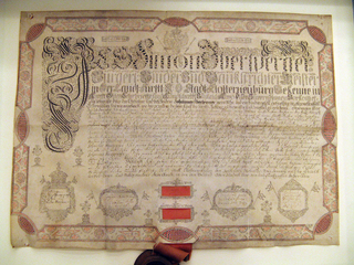 Calligraphy, Certificate of Membership in the Book-binder's Guild