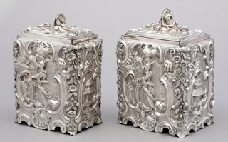Pair of Tea or Sugar Caddies Caddies