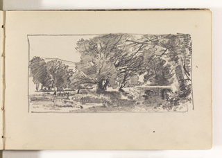Sketchbook Folio, Countryside with Many Trees