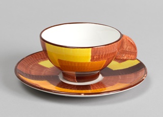 Cup and Saucer (Shape number 3214, "Gobelin 13" decoration) Cup And Saucer