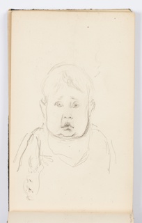 Sketchbook Folio, Sketchbook Page: Portrait of Child