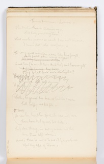 Sketchbook Folio, Sketchbook Page: Femme Inconnue, Louvre (Poem)