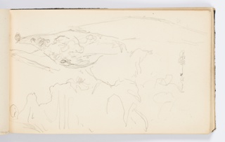 Sketchbook Folio, Sketchbook Page: Hilly Landscape