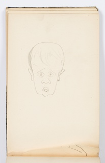 Sketchbook Folio, Sketchbook Page: Head