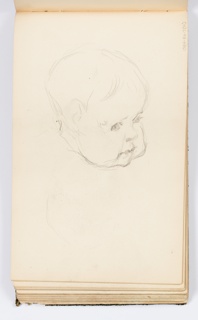 Sketchbook Folio, Sketchbook Page: Baby's Face