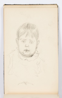 Sketchbook Folio, Sketchbook Page: Portrait of Child