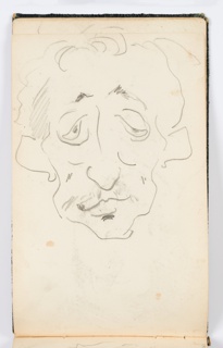 Sketchbook Folio, Sketchbook Page: Caricature