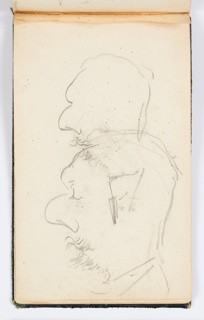 Sketchbook Folio, Sketchbook Page: Man in Profile
