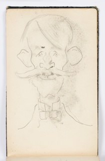 Sketchbook Folio, Sketchbook Page: Caricature