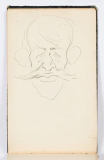 Sketchbook Folio, Sketchbook Page: Caricature