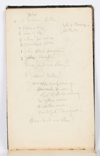 Sketchbook Folio, Sketchbook Page: O Goddess! Mother!