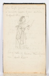 Sketchbook Folio, Sketchbook Page: Egyptian Figure, The High Priest
