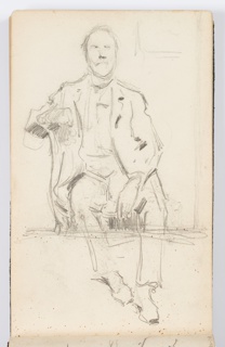 Sketchbook Folio, Sketchbook Page: Seated Figure