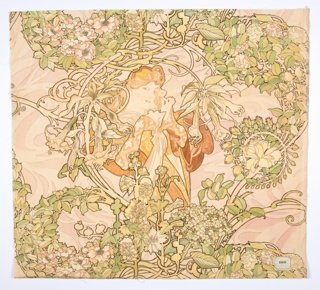 Textile, Femme à Marguerite (Woman with Daisy)