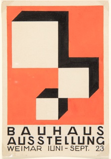 Design For Postcard, Bauhaus Ausstellung Weimar (Bauhaus Exhibition Weimar)