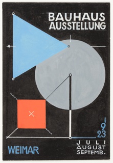 Design For Postcard, Bauhaus Ausstellung Weimar (Bauhaus Exhibition Weimar)