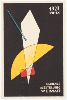 Postcard, 1923 Bauhaus Ausstellung Weimar (1923 Bauhaus Exhibition Weimar)