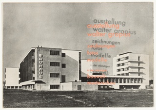 Catalog, Ausstellung Walter Gropius: Zeichnungen, Fotos, Modelle (Walter Gropius Exhibition: Drawings, Photos, Models)