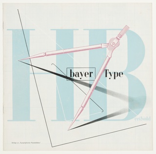 Booklet, Berthold Bayer Type: Beilage zu (Supplement to) Typographische Monatsblaetter Magazine