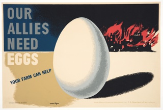 Poster, Our Allies Need Eggs; Your Farm Can Help