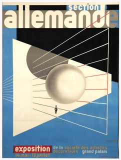 Poster, Section Allemande (German Section), Exposition de la Société des Artistes Décorateurs (Exhibition of the Society of Decorative Arts), Grand Palais
