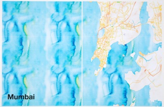 Print, Mumbai, from Watercolor Maptiles