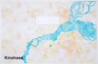 Print, Kinshasa, from Watercolor Maptiles