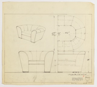 Drawing, Armchair