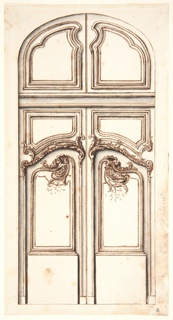 Drawing, Design for a door