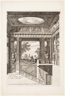 Print, Het Loo Palace, Staircase