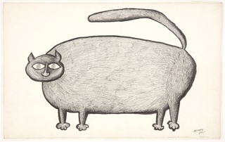 Drawing, Giant Cat