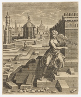 Print, Amphion, from Les images ou tableaus de platte peinture de Philostrate Lemnien Sophiste Grec (The Images or Flat Paintings of Greek Sophist Philostratus of Lemnos)