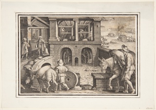 Print, A water mill