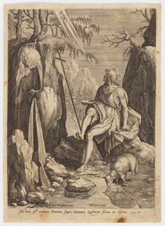 Print, St John the Baptist in the Wilderness