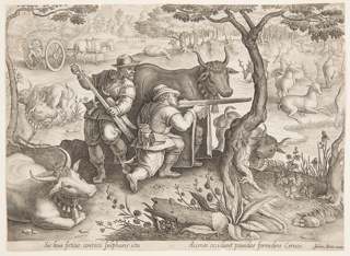 Print, Deer hunt