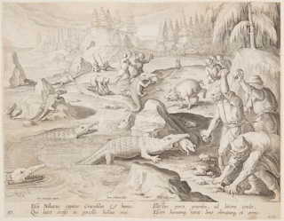 Print, Crocodile hunt